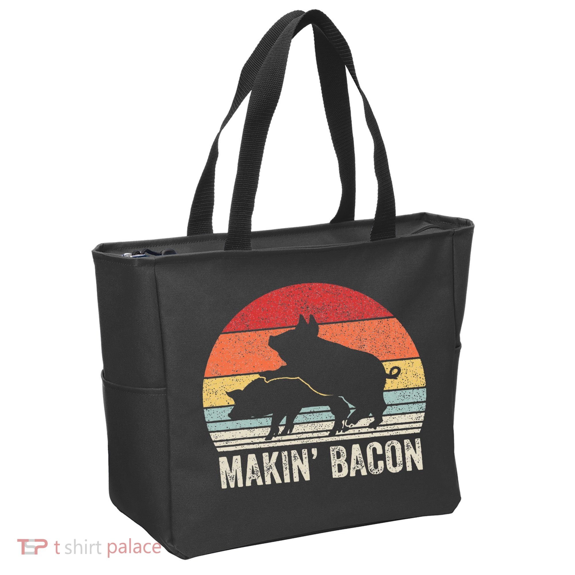 Retro Makin Bacon Pork Bacon Tote Bag