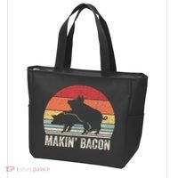 Retro Makin Bacon Pork Bacon Tote Bag thumb 3