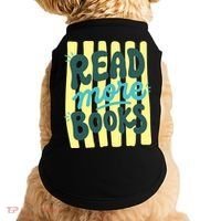 Read More Books Stripes Bookish Gift Doggie Tank thumb 0