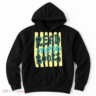 Read More Books Stripes Bookish Gift Hoodie