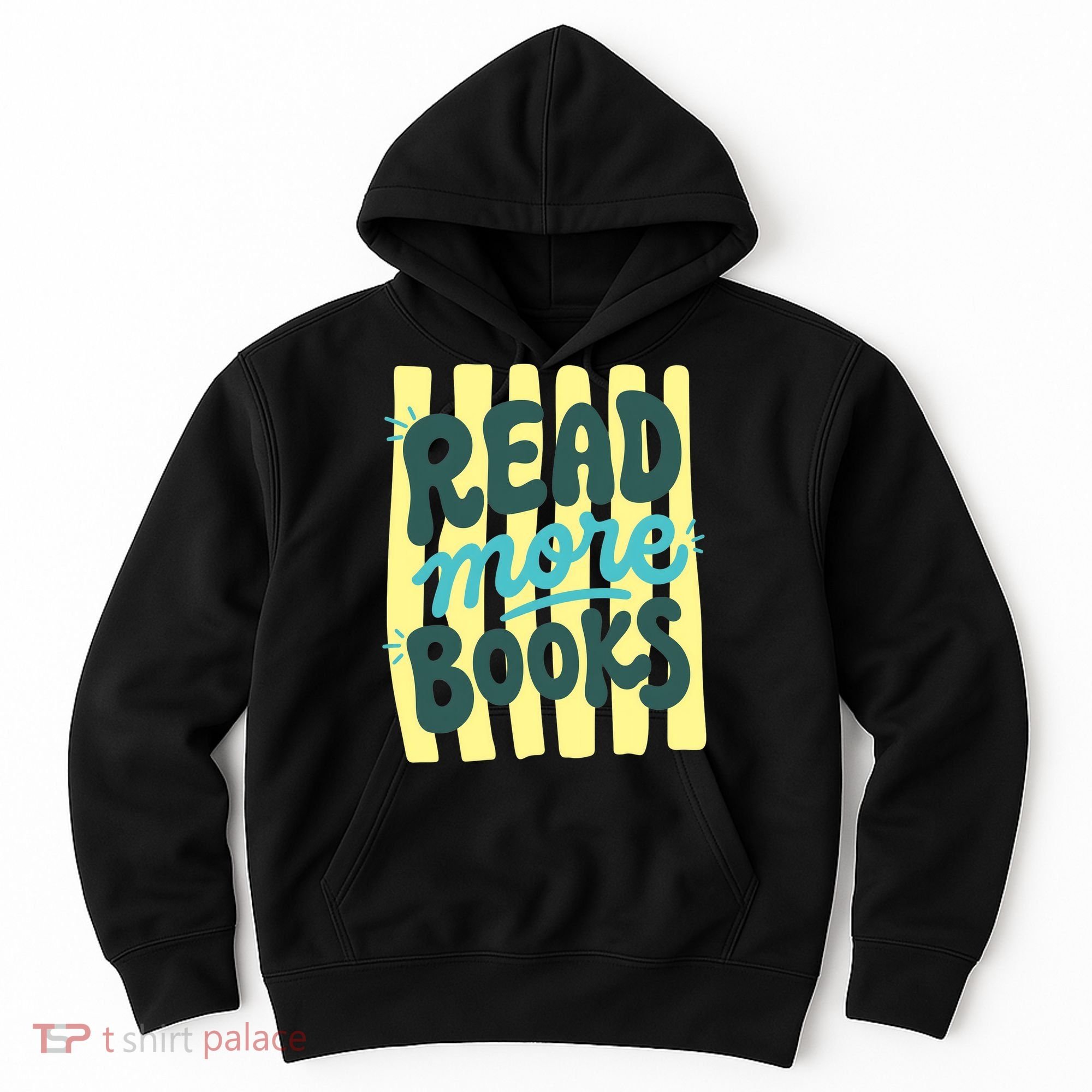 Read More Books Stripes Bookish Gift Hoodie
