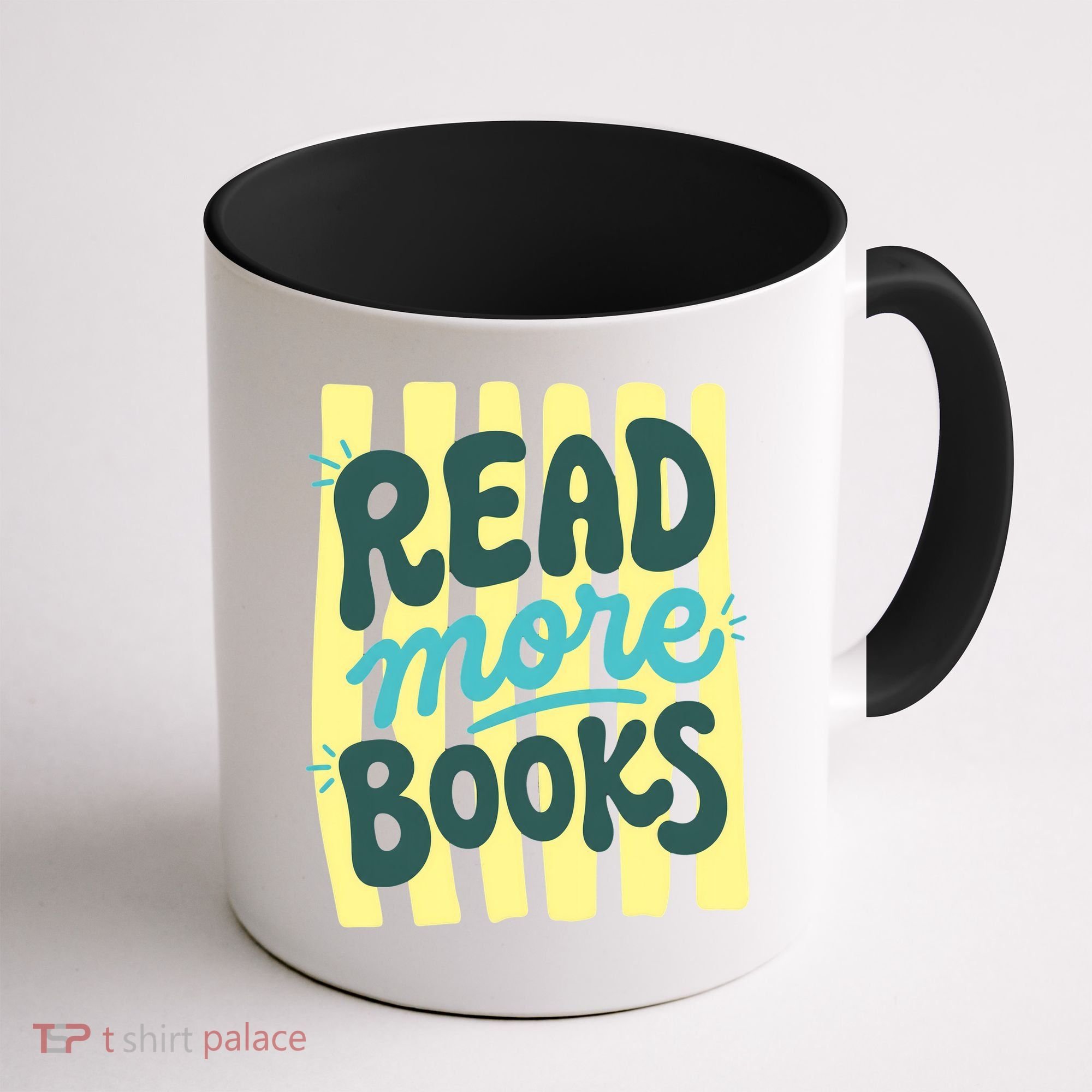 Read More Books Stripes Bookish Gift Coffee Mug