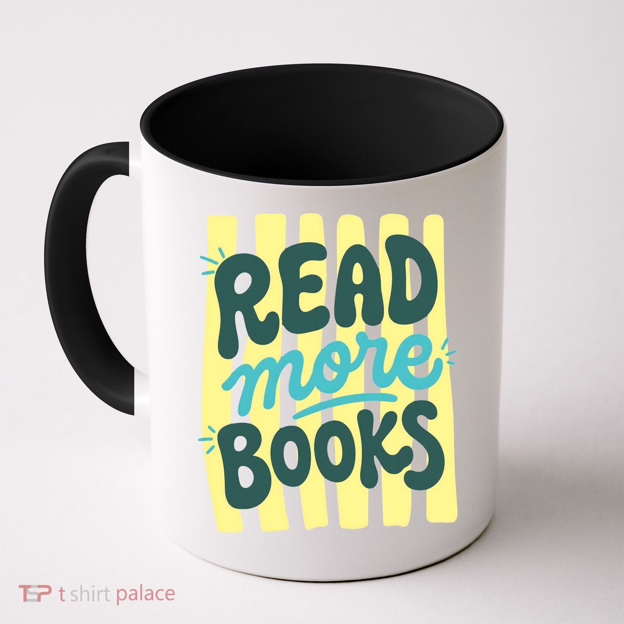 Read More Books Stripes Bookish Gift Coffee Mug