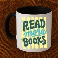 Read More Books Stripes Bookish Gift Coffee Mug thumb 2