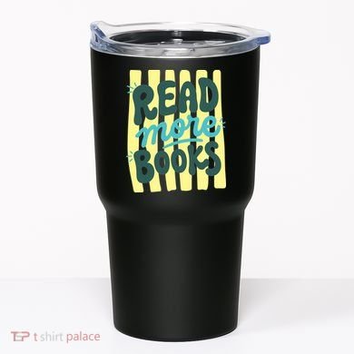 Read More Books Stripes Bookish Gift Tumbler