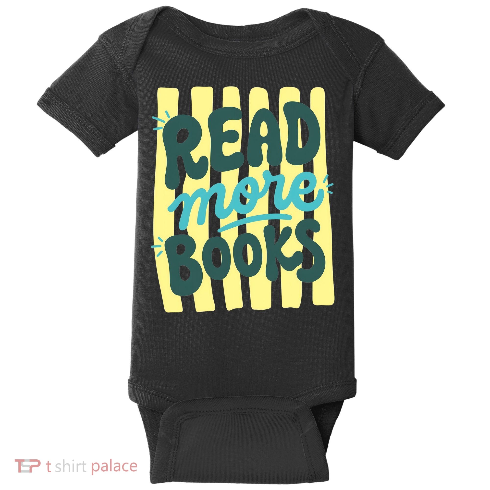Read More Books Stripes Bookish Gift Baby Bodysuit