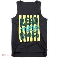 Read More Books Stripes Bookish Gift Tank Top thumb 0