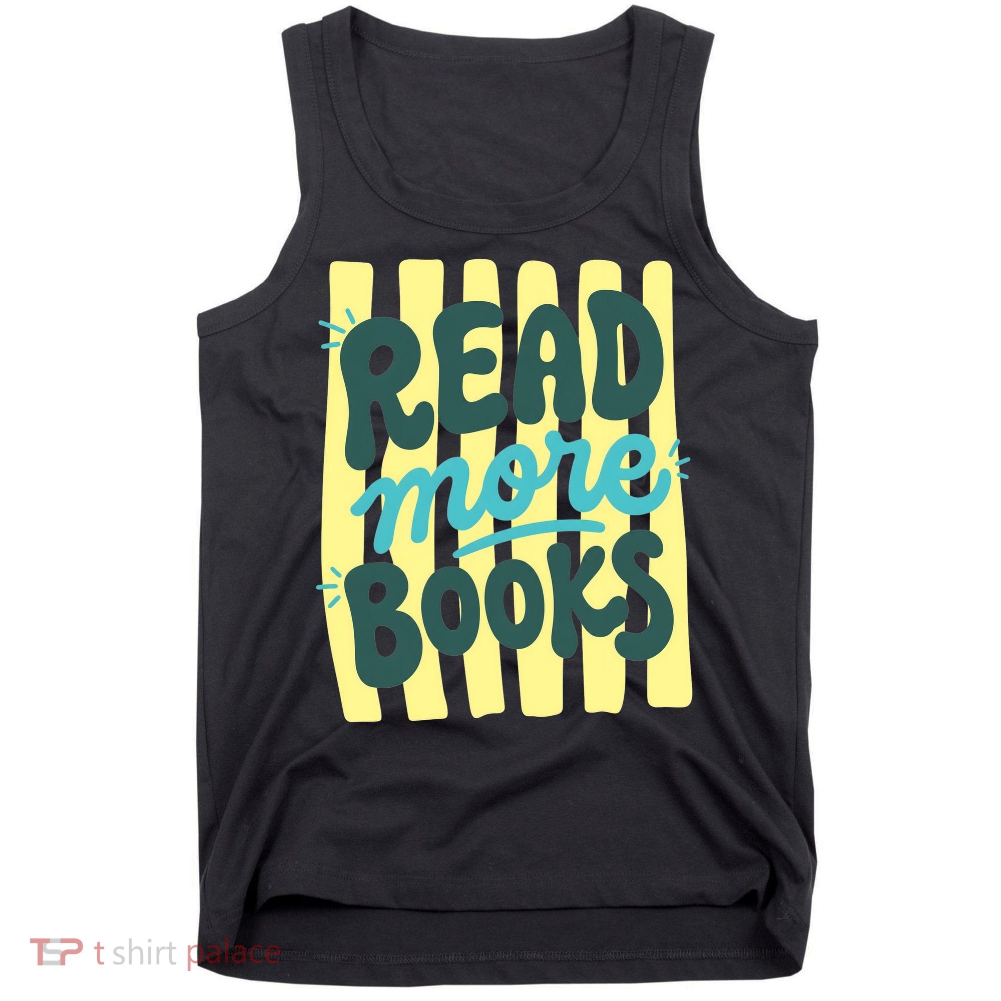 Read More Books Stripes Bookish Gift Tank Top