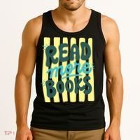 Read More Books Stripes Bookish Gift Tank Top thumb 3