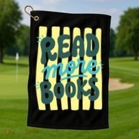 Read More Books Stripes Bookish Gift Golf Towel thumb 1
