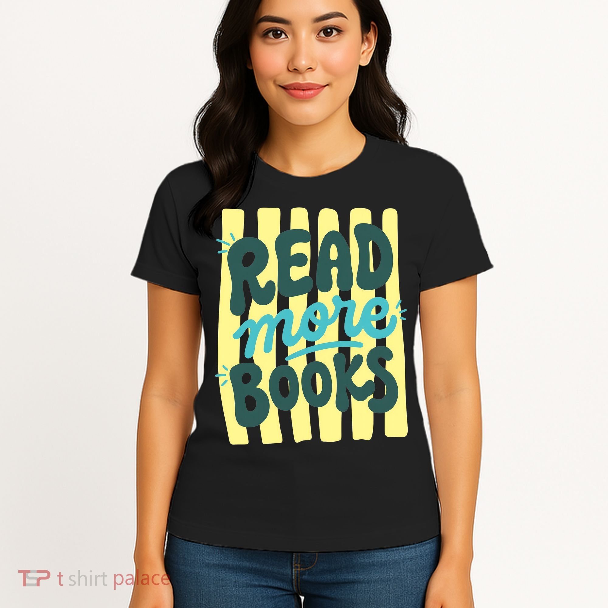 Read More Books Stripes Bookish Gift Women's T-Shirt