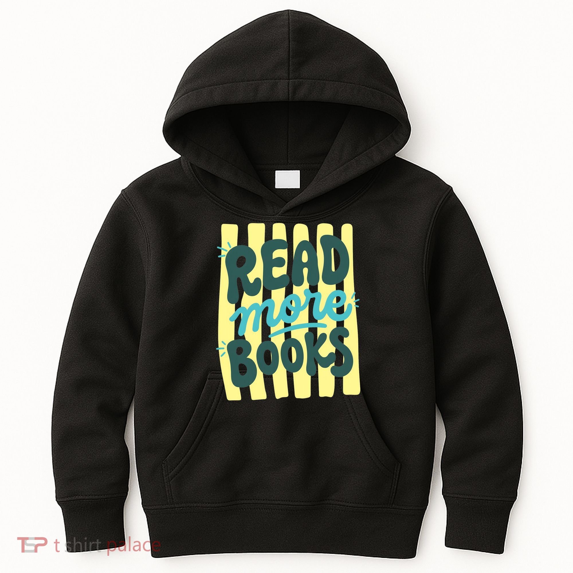 Read More Books Stripes Bookish Gift Kids Hoodie