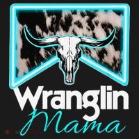 Rodeo Mama Cow Rodeo Mom Western Cowhide Wranglin Mama T-Shirt thumb 7