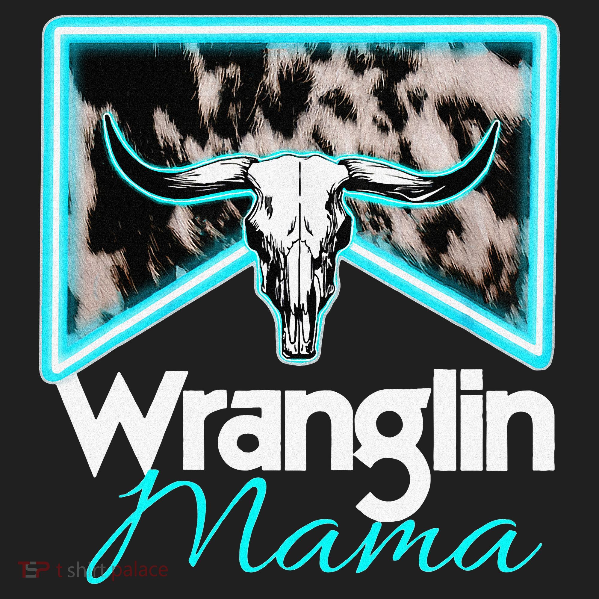 Rodeo Mama Cow Rodeo Mom Western Cowhide Wranglin Mama Beanie