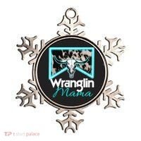 Rodeo Mama Cow Rodeo Mom Western Cowhide Wranglin Mama Ornament thumb 0