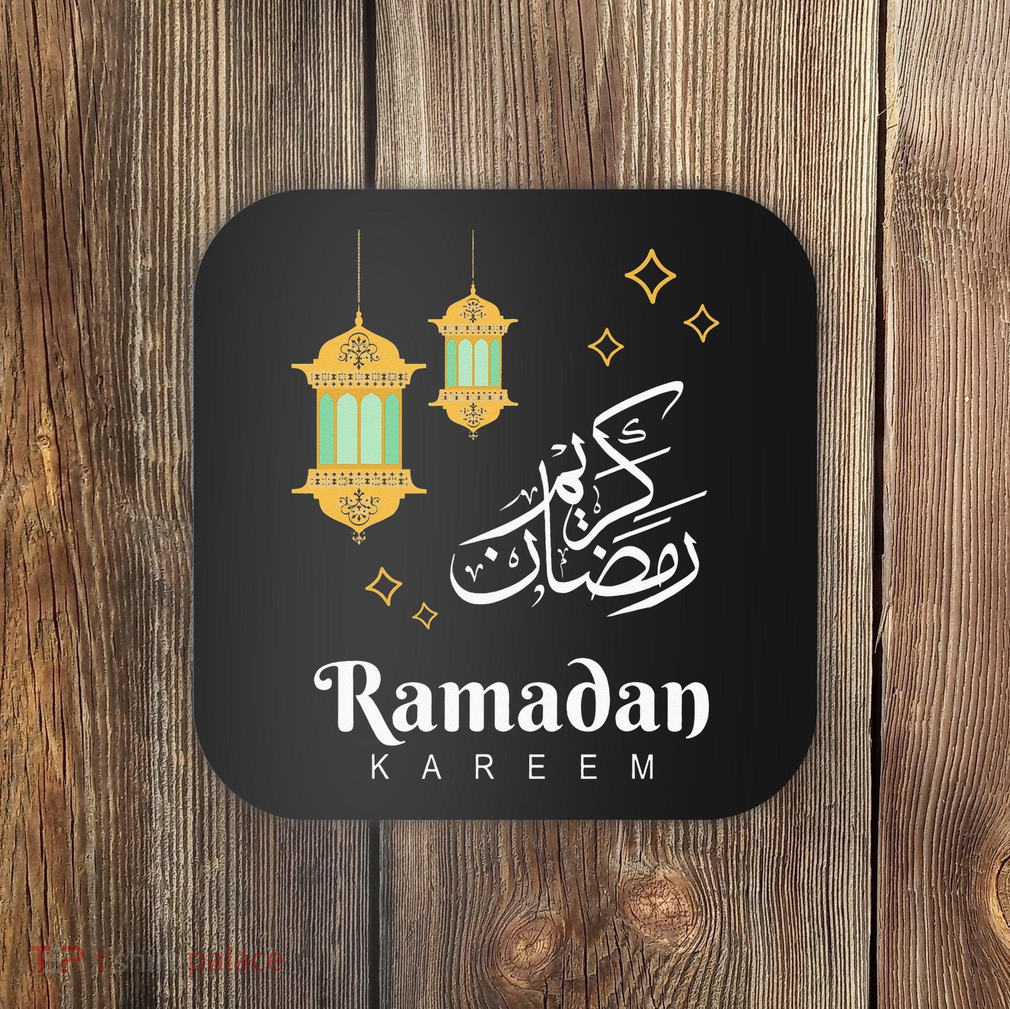 Ramadan Mubarak Cool Islamic Fasting Outfit Coaster