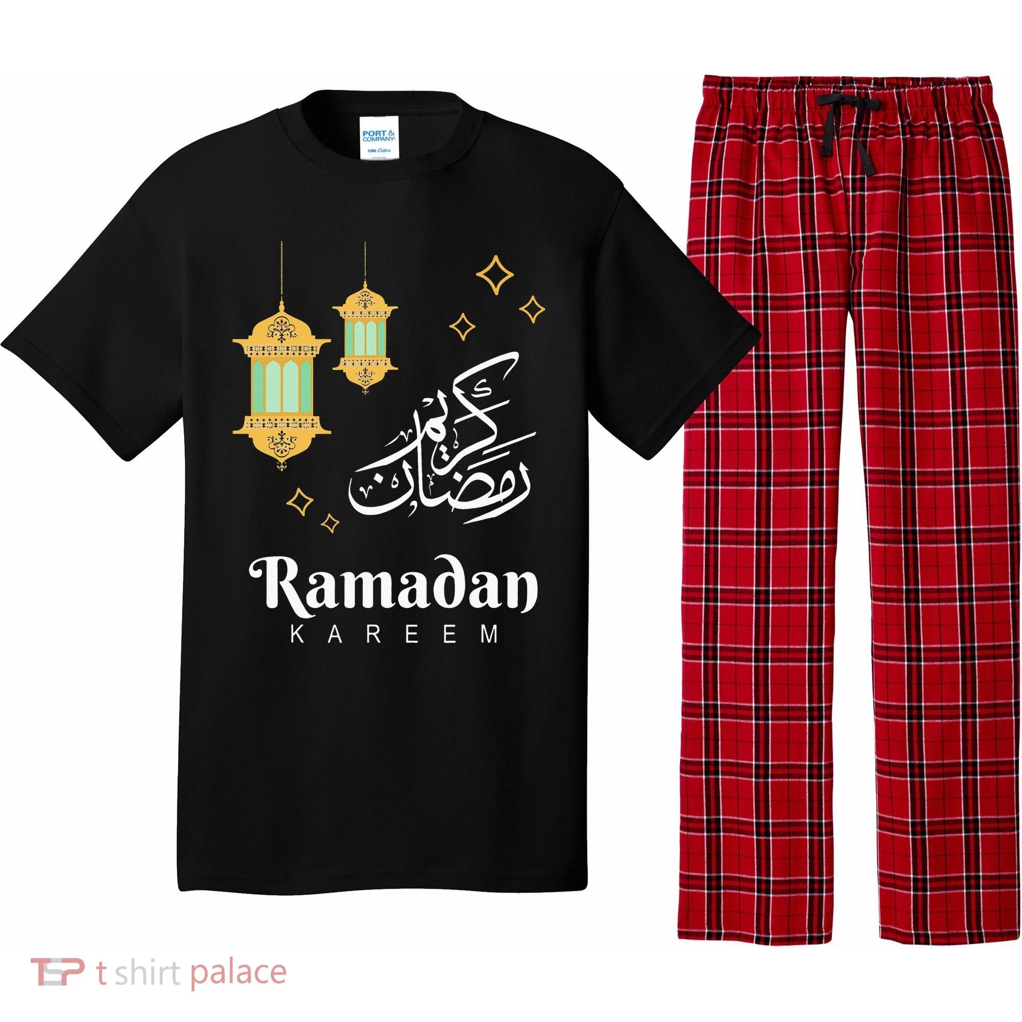 Ramadan Mubarak Cool Islamic Fasting Outfit Pajama Set