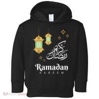 Ramadan Mubarak Cool Islamic Fasting Outfit Toddler Hoodie thumb 0