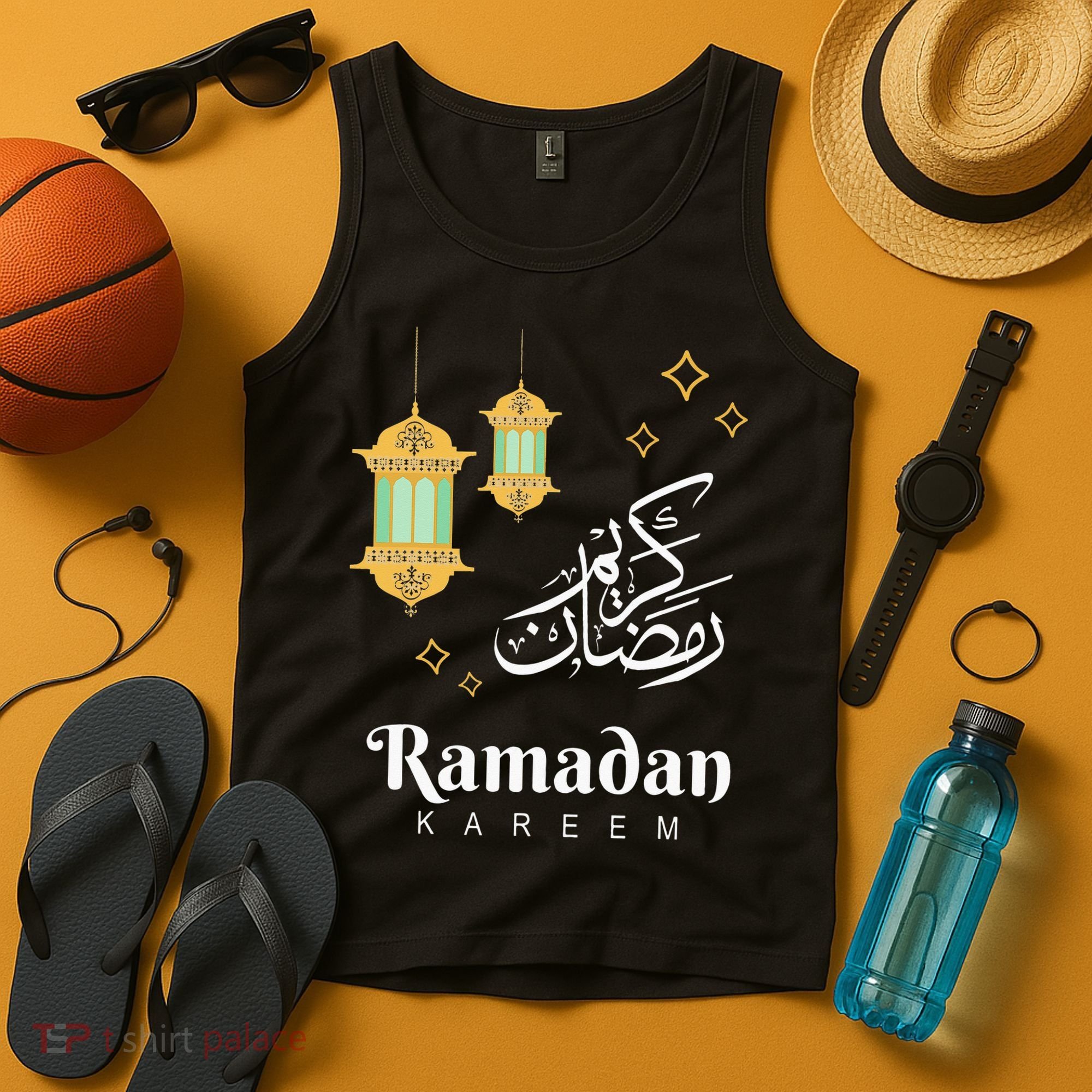 Ramadan Mubarak Cool Islamic Fasting Outfit Tank Top