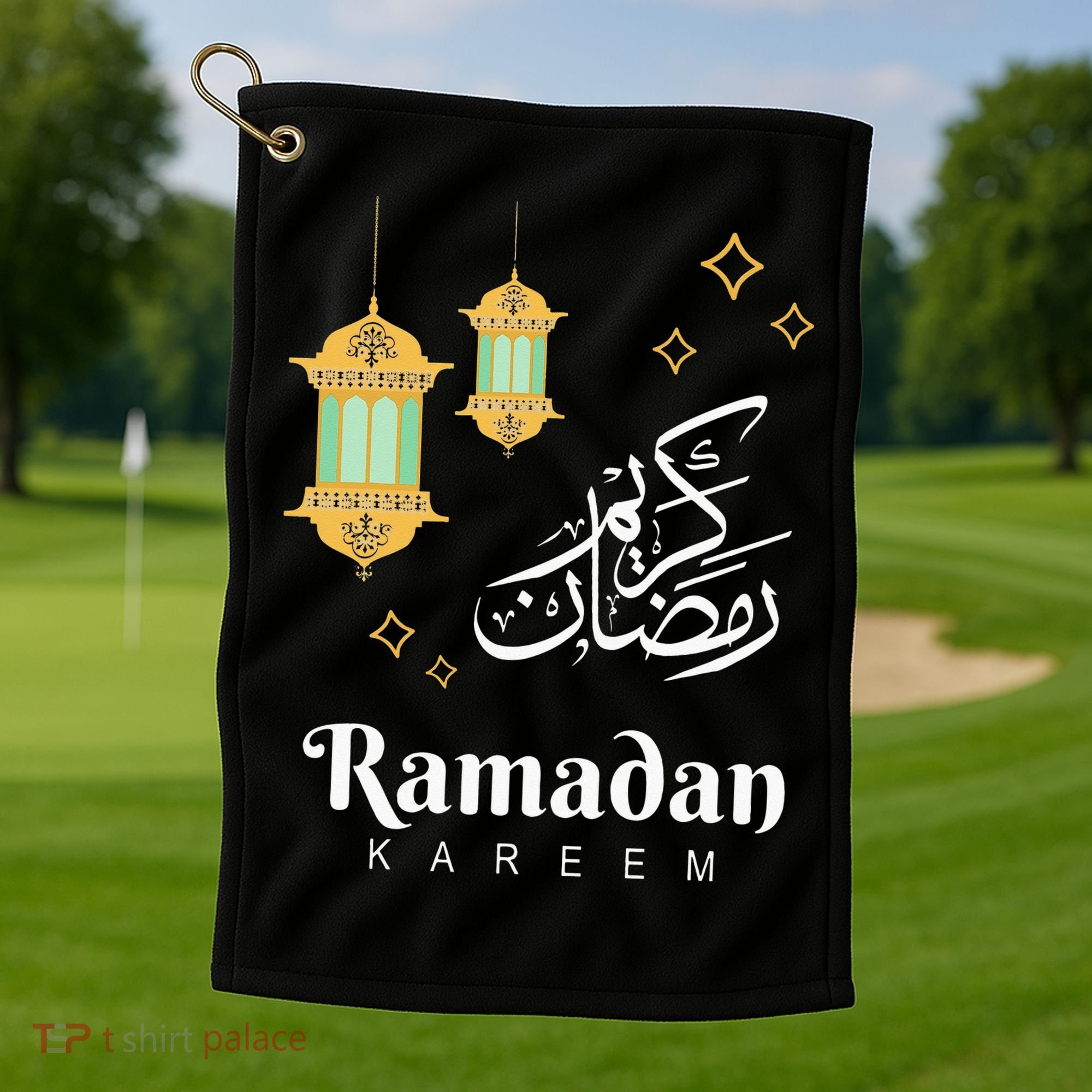 Ramadan Mubarak Cool Islamic Fasting Outfit Golf Towel