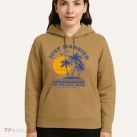 Romantic Matching Couples Golden 50th Wedding Anniversary Hoodie thumb 5