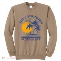 Romantic Matching Couples Golden 50th Wedding Anniversary Sweatshirt thumb 0