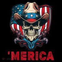 Retro Merica Cowboy Skull American Flag 4th Of July Coffee Mug thumb 5