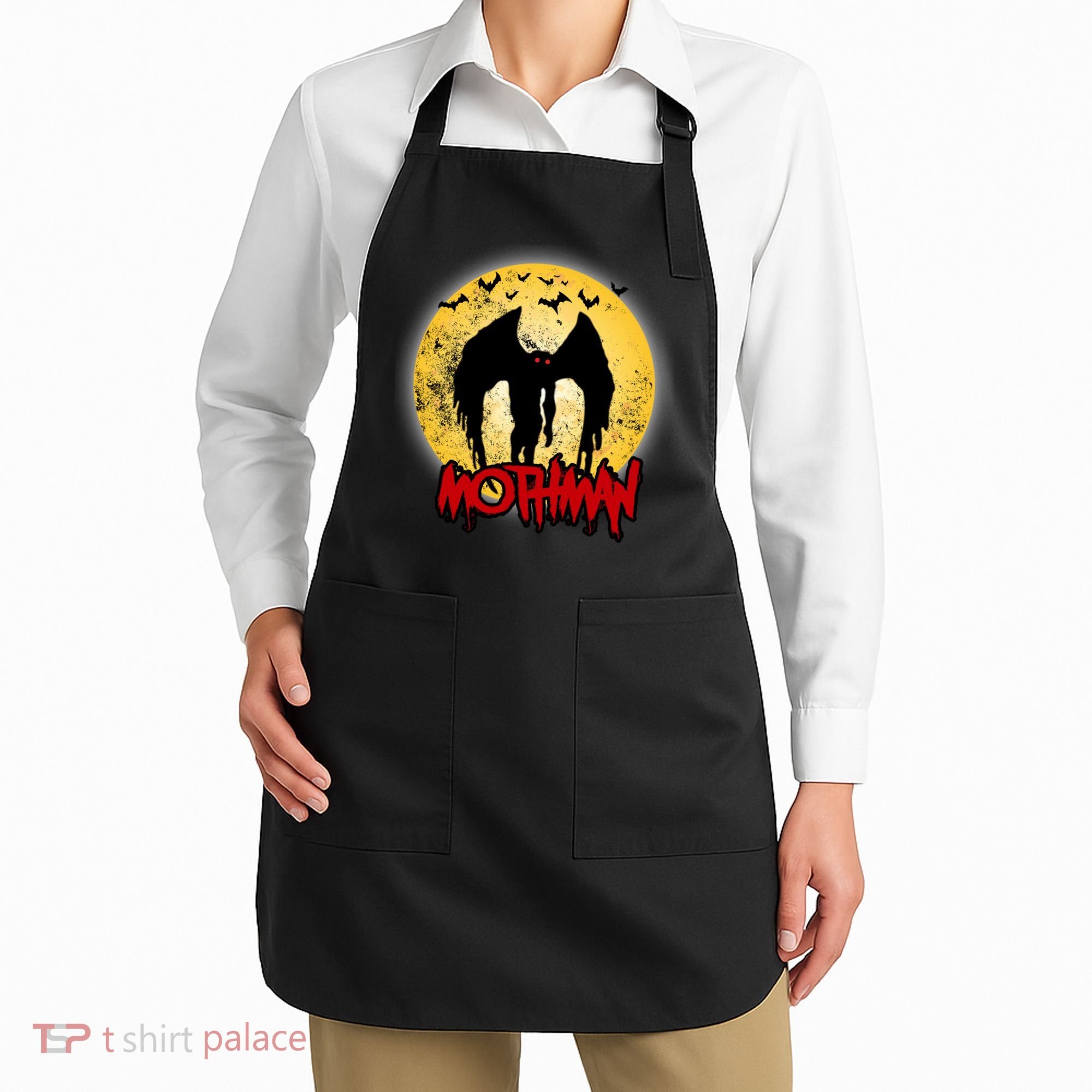 Retro Mothman Cover Apron