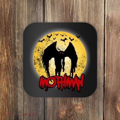 Retro Mothman Cover Coaster