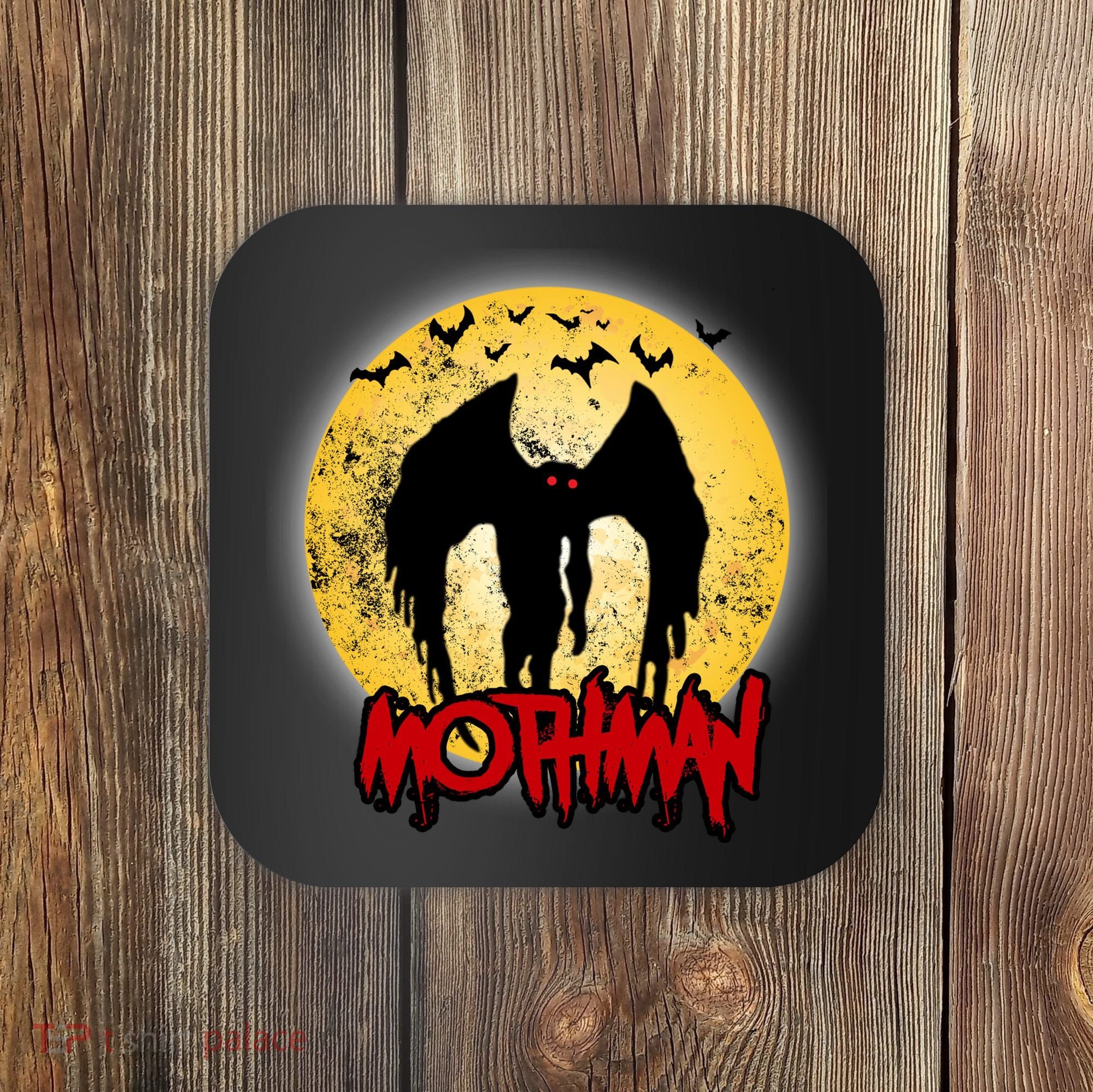 Retro Mothman Cover Coaster