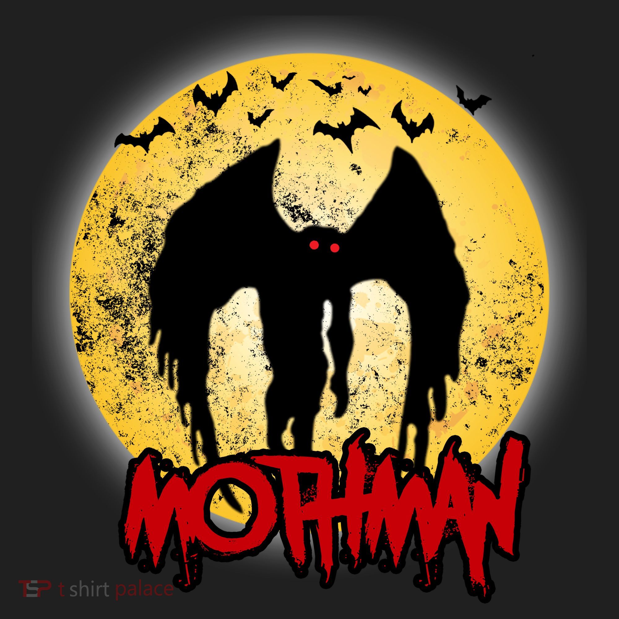 Retro Mothman Cover Golf Towel