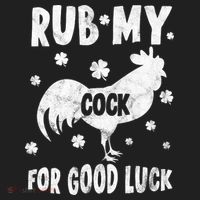 Rub My Cock For Good Lucky Funny St Patrick's Day Sport-Tek Posi-UV Pro Polo thumb 2