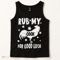 Rub My Cock For Good Lucky Funny St Patrick's Day Tank Top thumb 2