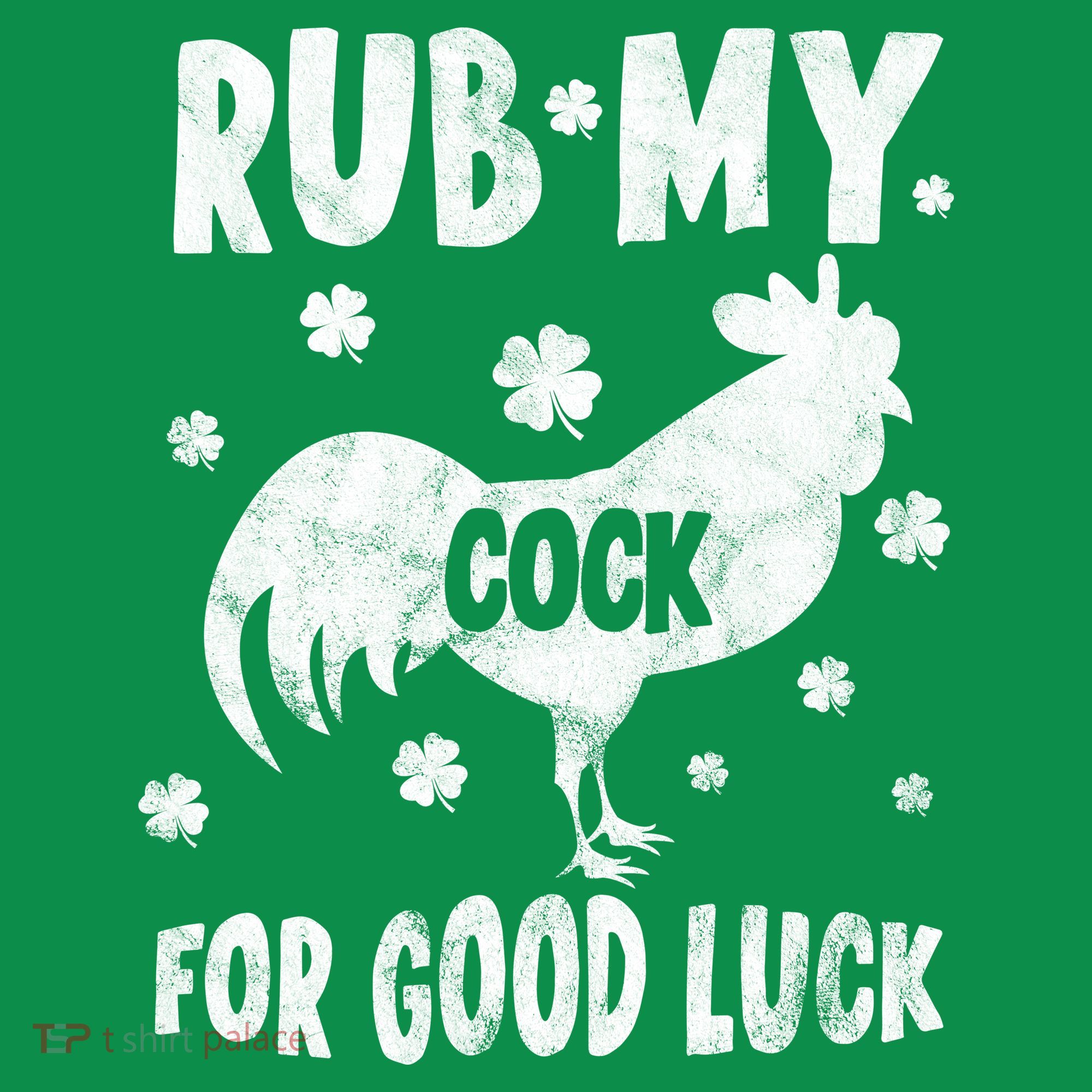 Rub My Cock For Good Lucky Funny St Patrick's Day Mousepad