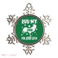 Rub My Cock For Good Lucky Funny St Patrick's Day Ornament thumb 0