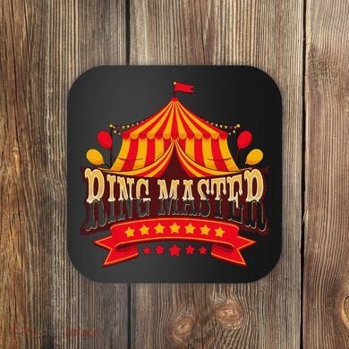 Ring Master Circus Staff Carnival Party Coaster