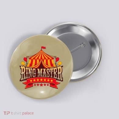 Ring Master Circus Staff Carnival Party Button