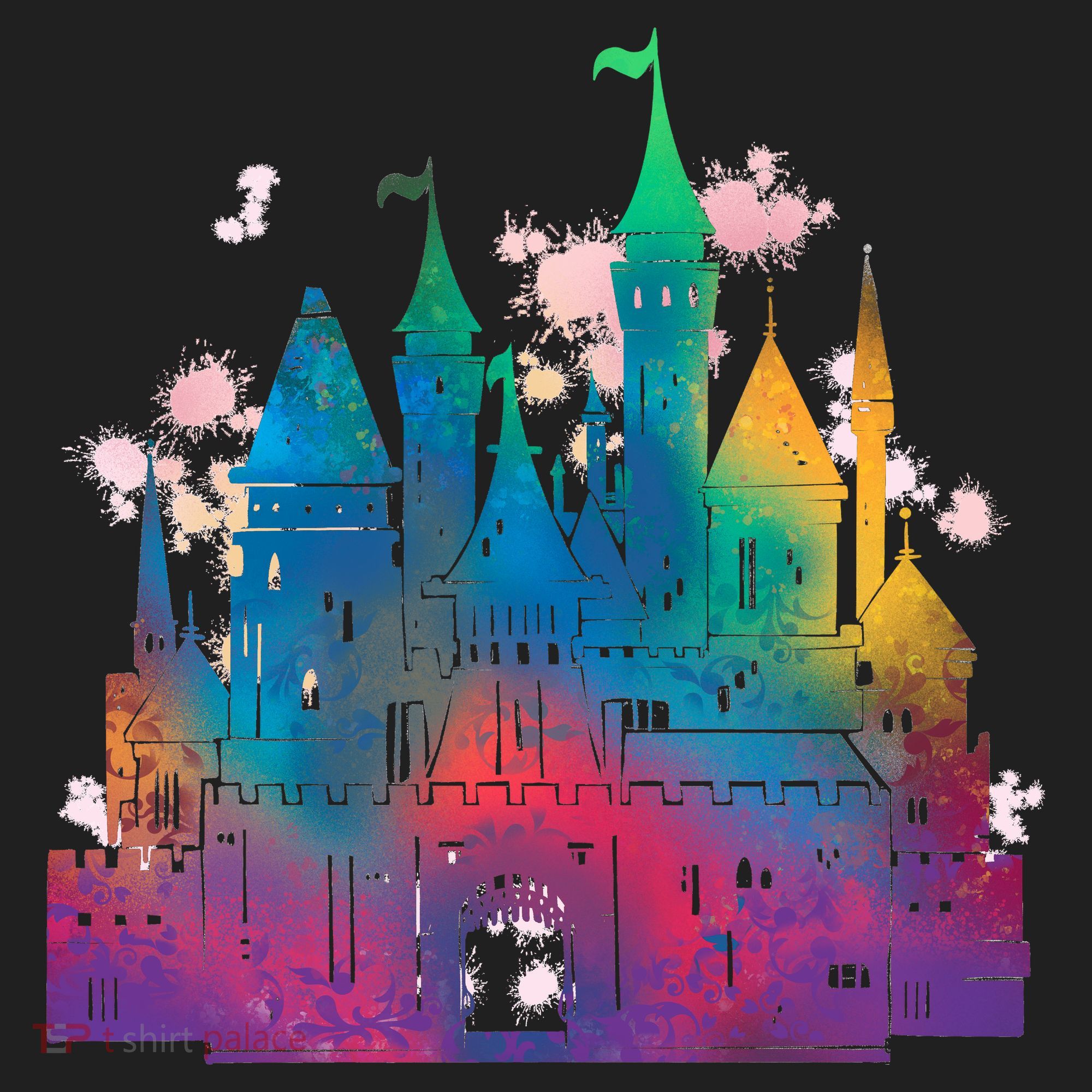 Rainbow Magical Castle Women's Sweatshirt