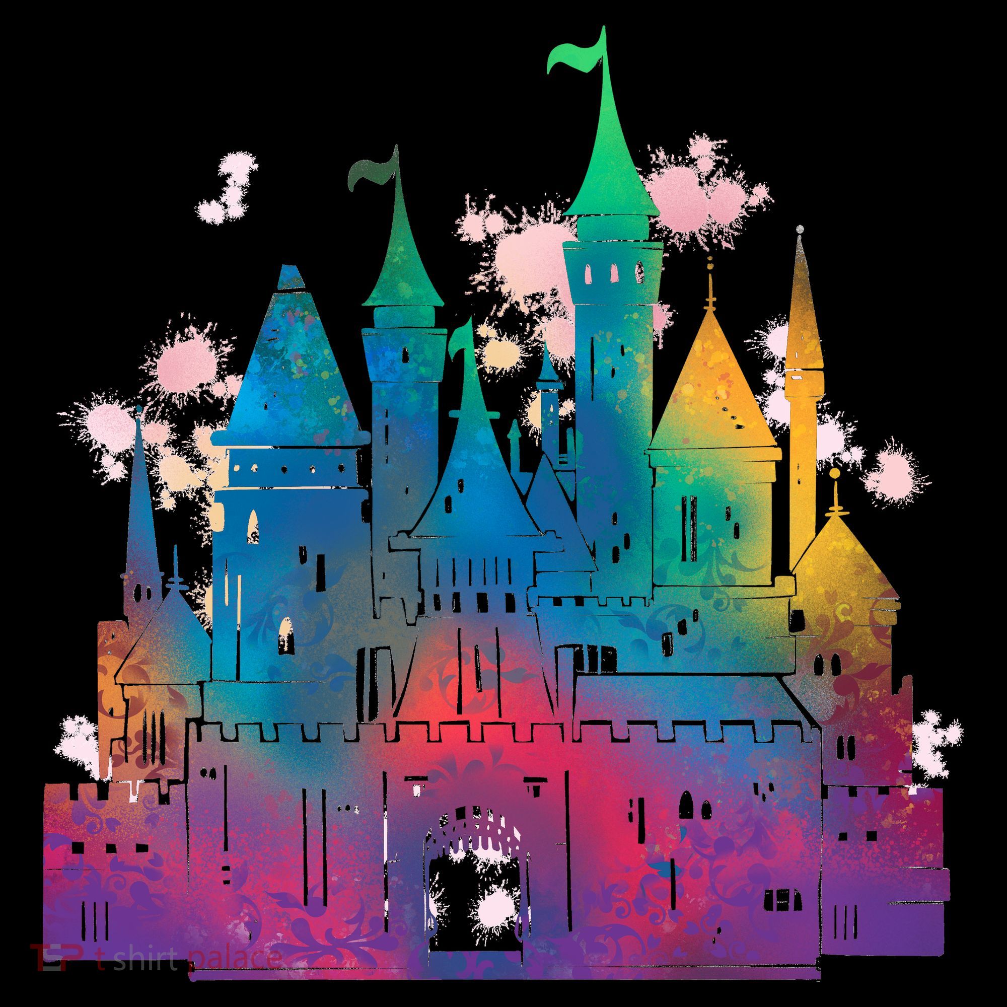 Rainbow Magical Castle Toddler Hoodie
