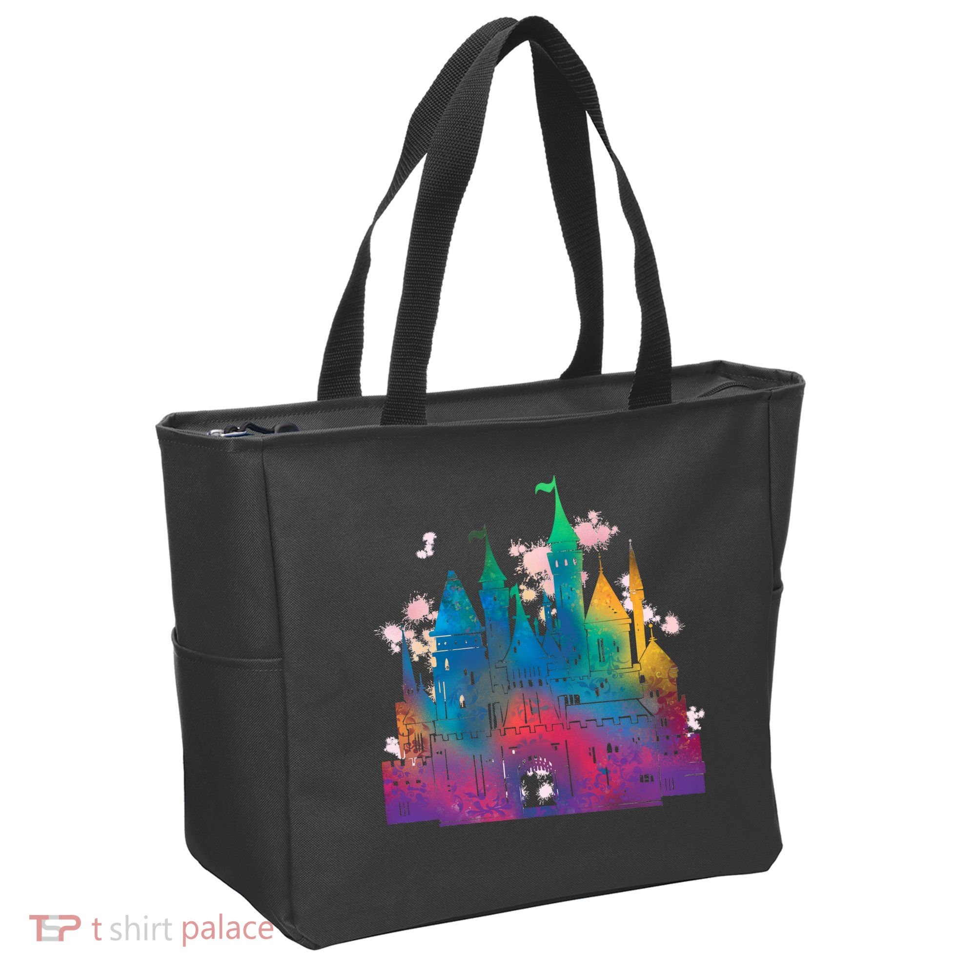 Rainbow Magical Castle Tote Bag