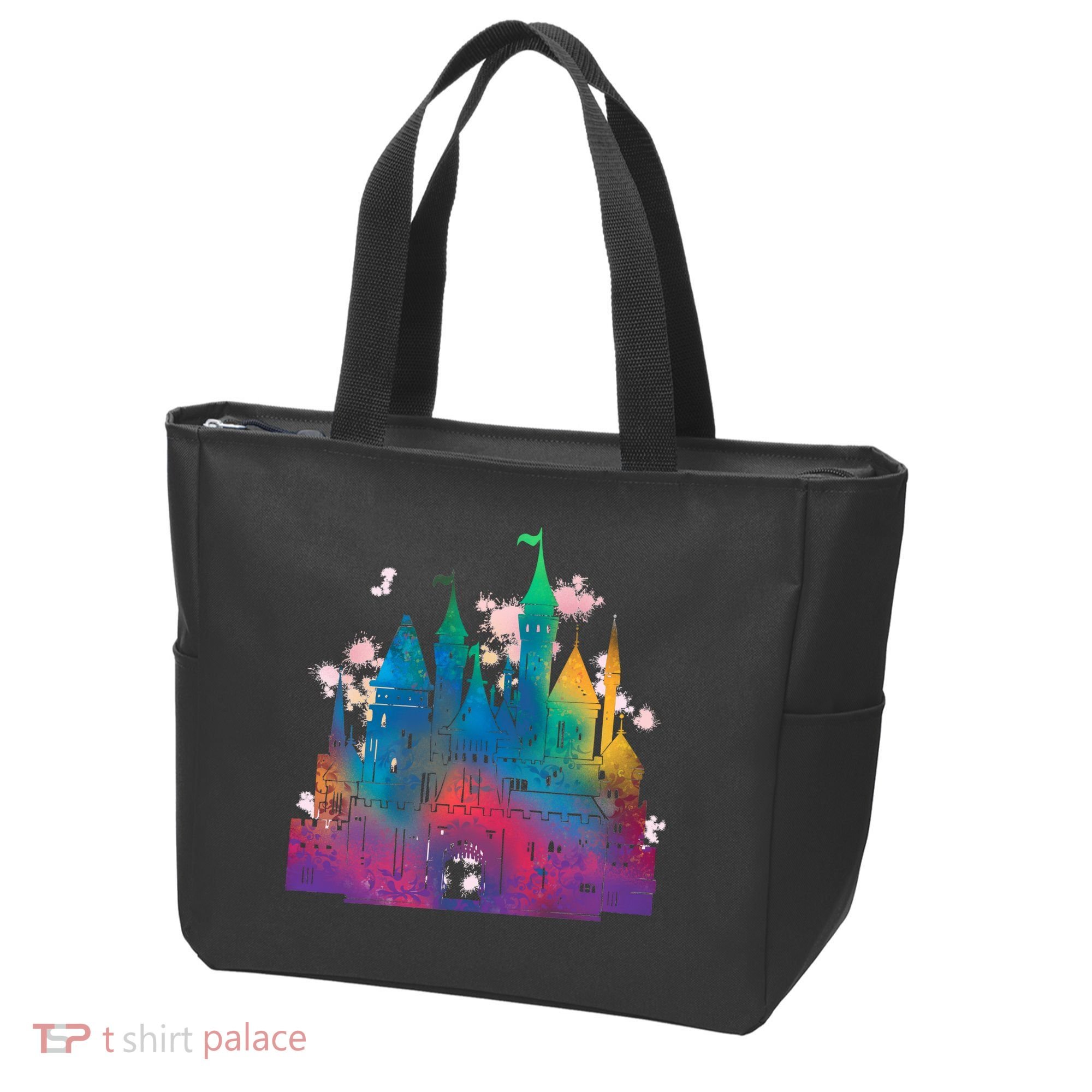 Rainbow Magical Castle Tote Bag