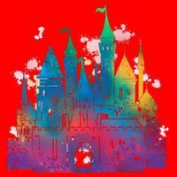 Rainbow Magical Castle Santa Hat thumb 1