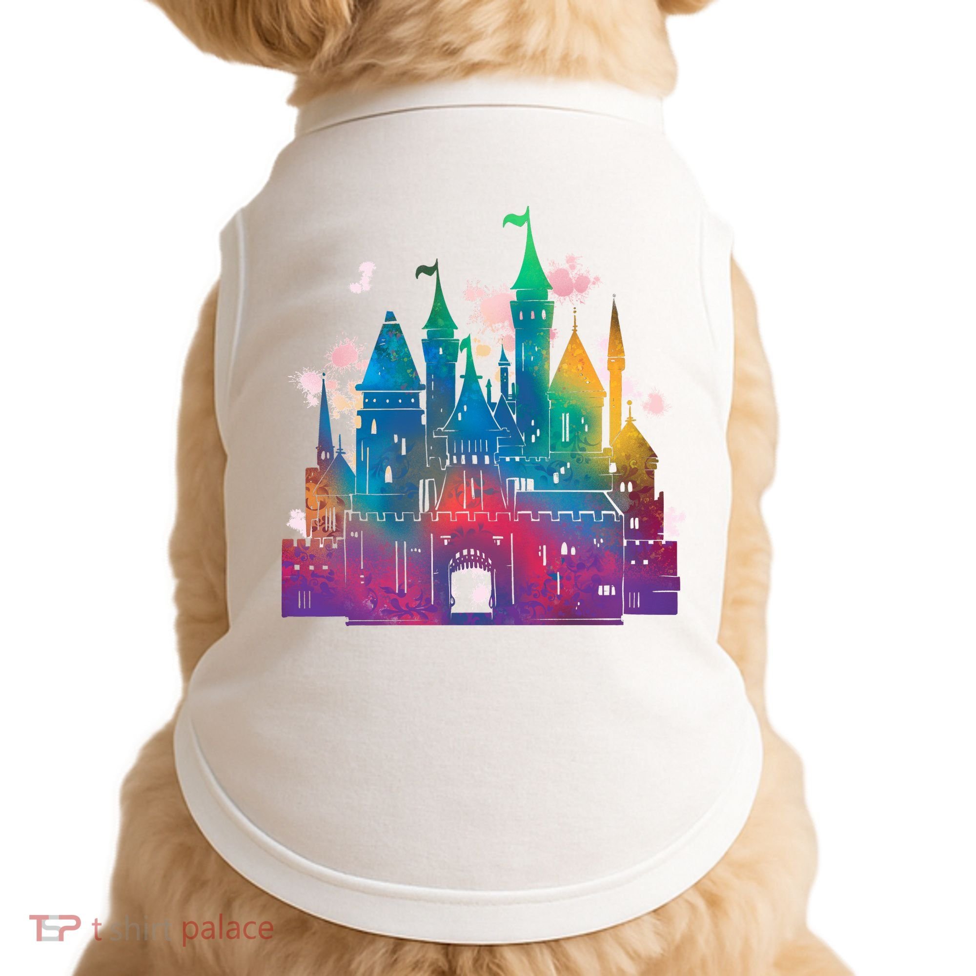Rainbow Magical Castle Doggie Tank