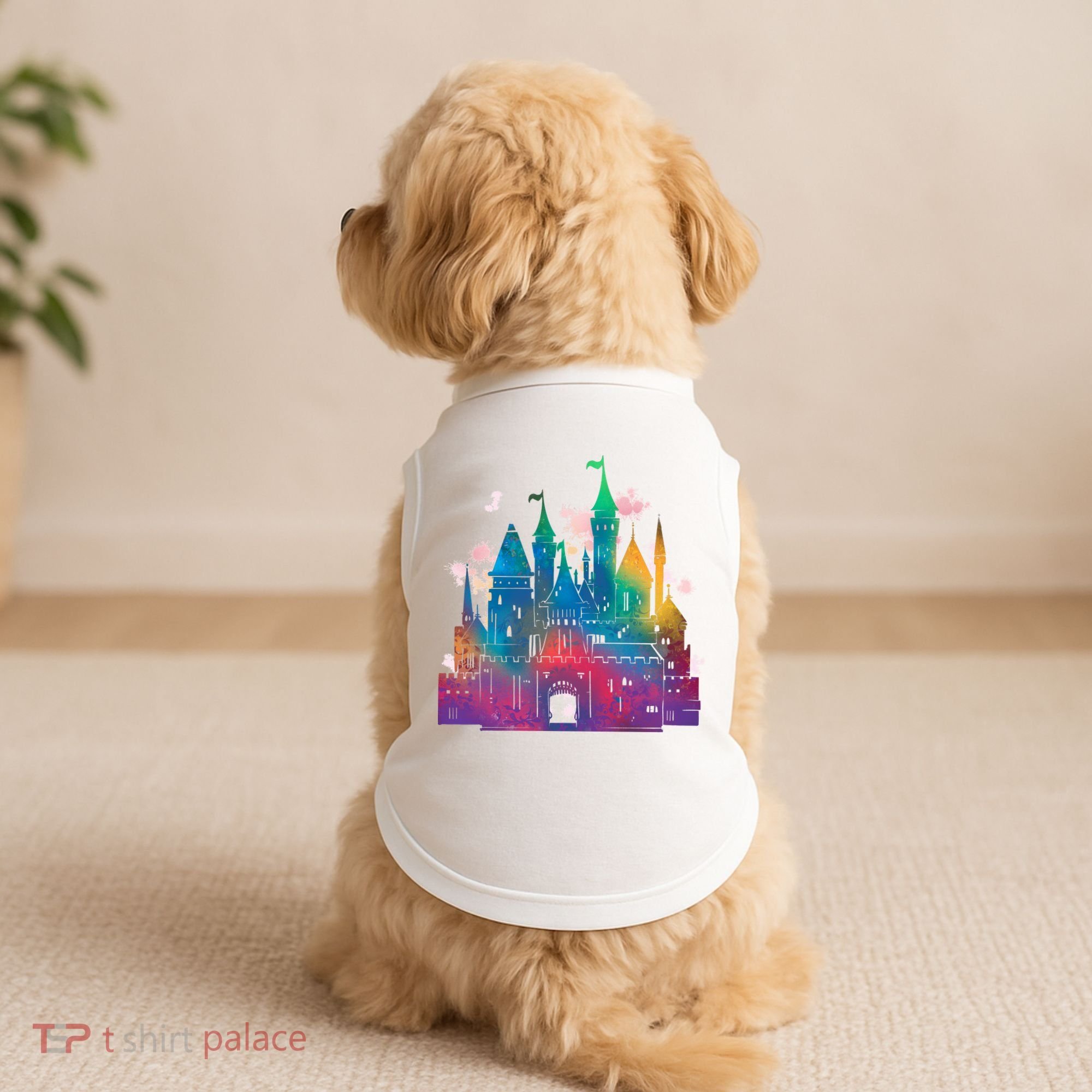 Rainbow Magical Castle Doggie Tank