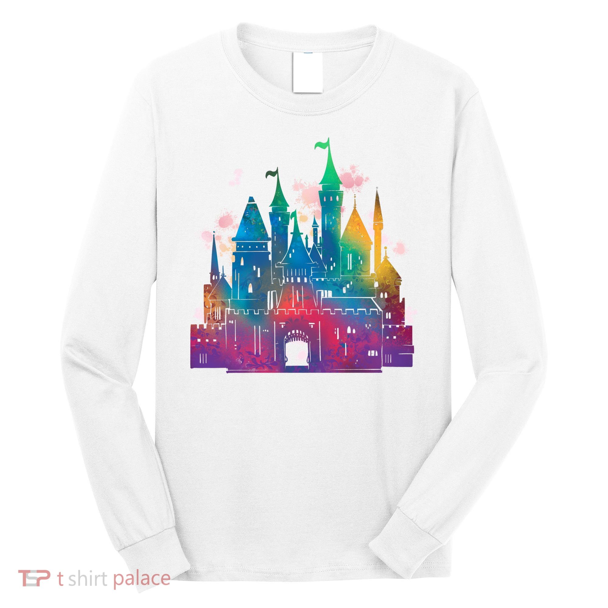 Rainbow Magical Castle Long Sleeve Shirt