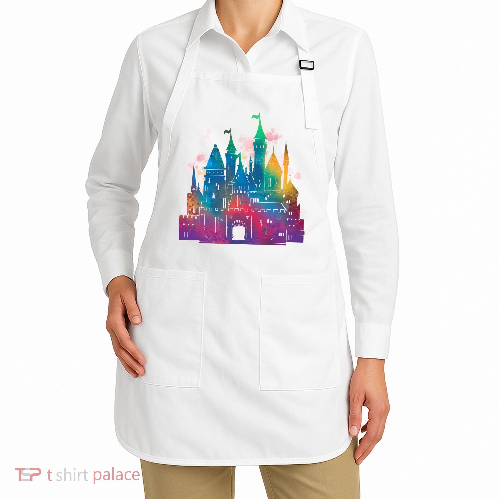 Rainbow Magical Castle Apron