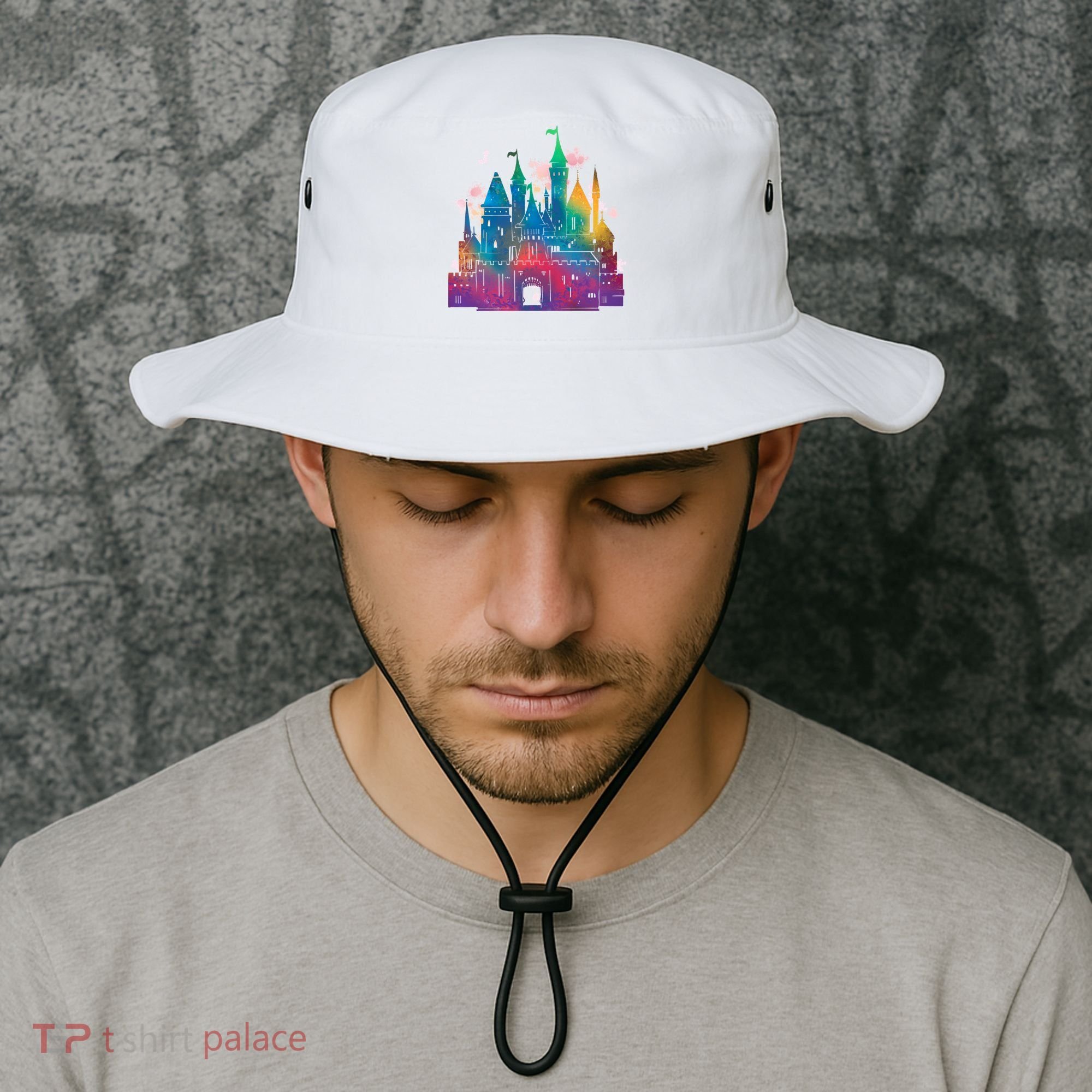 Rainbow Magical Castle Bucket Hat
