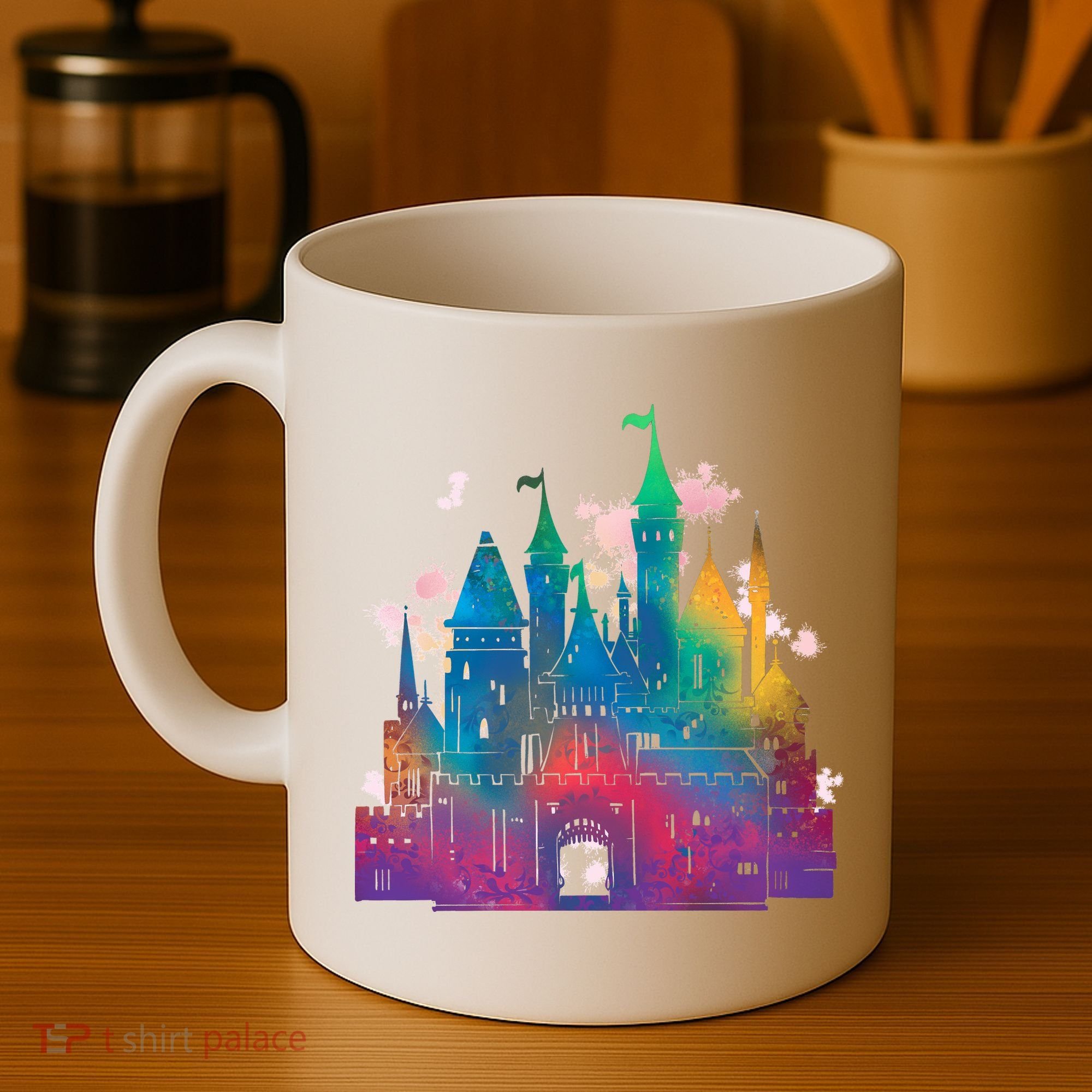 Rainbow Magical Castle Coffee Mug