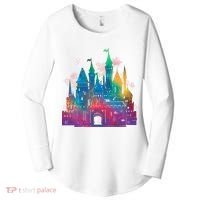 Rainbow Magical Castle Women's Perfect Tri Tunic Long Sleeve Shirt thumb 0