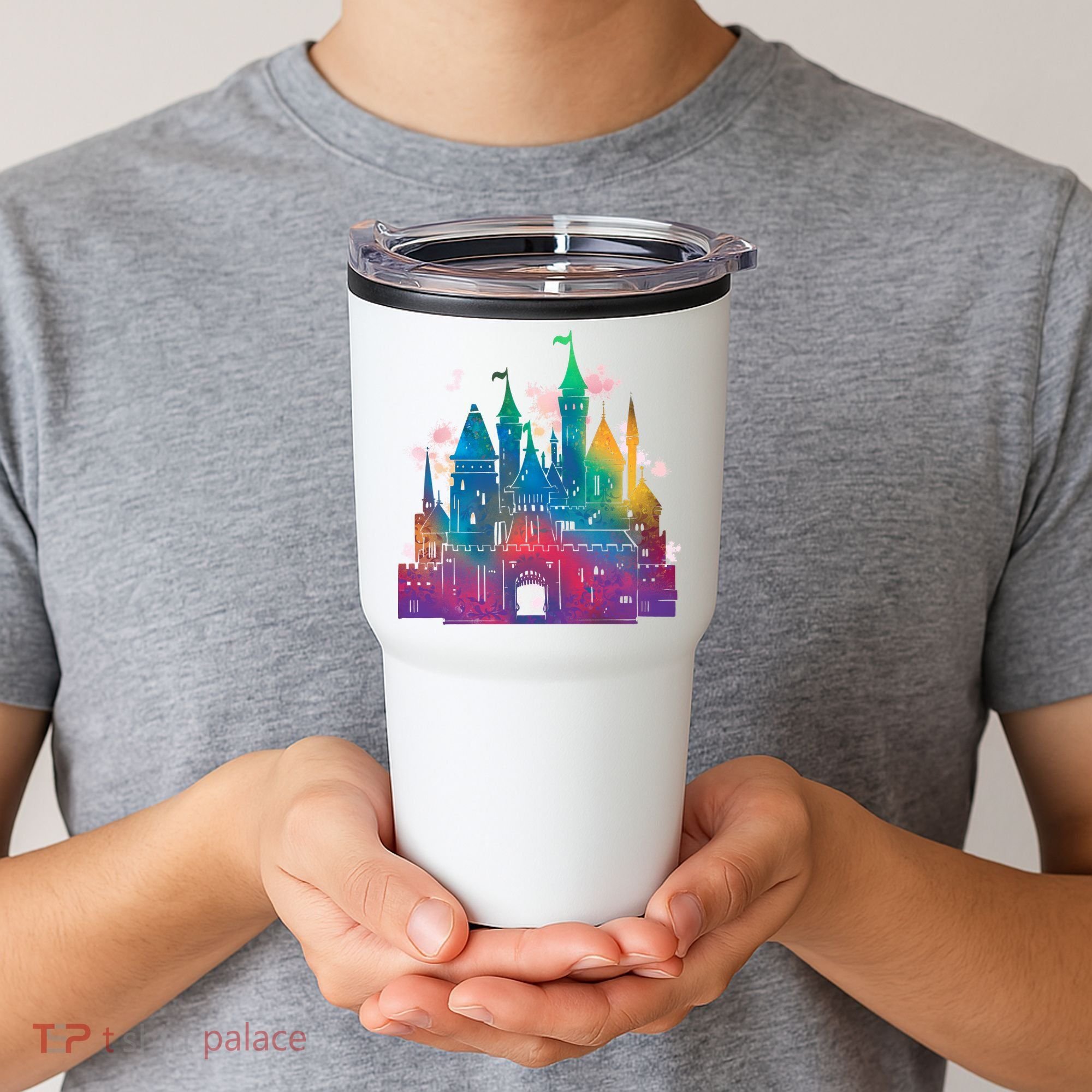 Rainbow Magical Castle Tumbler